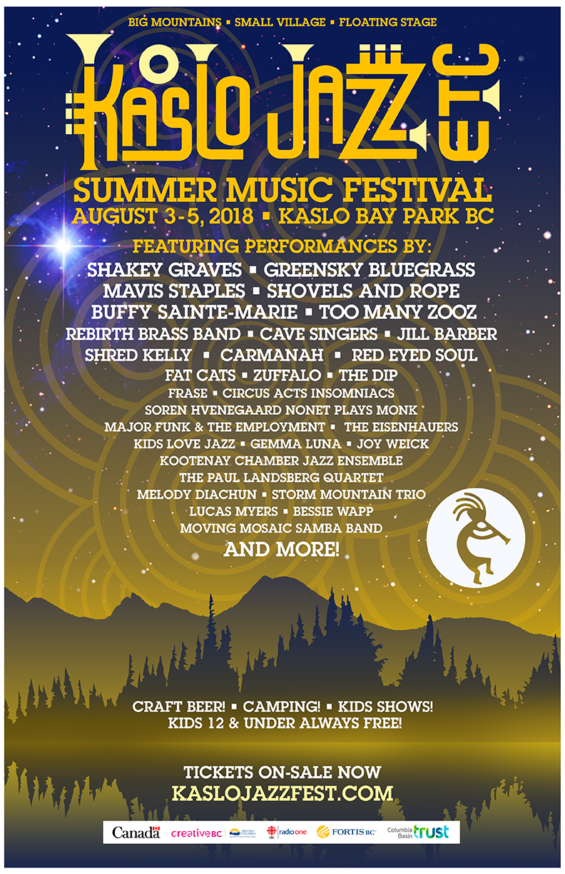 Full Lineup, Schedule and Single Day Tickets - Kaslo Jazz Etc Festival