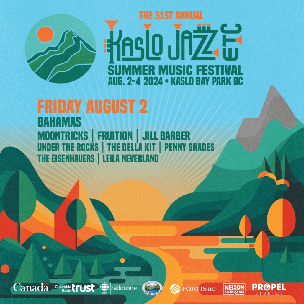 2024 Daily Performers Kaslo Jazz Etc Festival